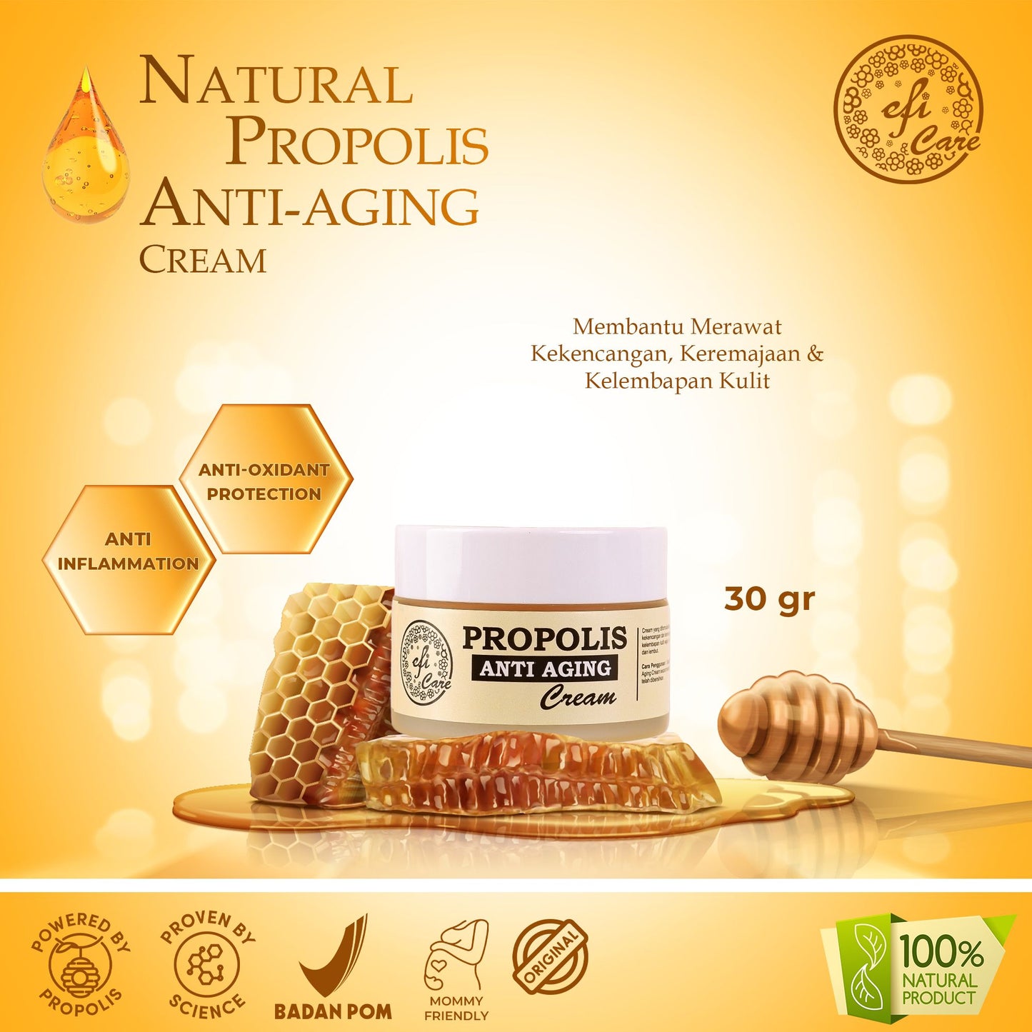 Hemat! Anti-Aging Propolis Cream 30 gram